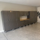 Grey Modular 11-Piece Workbench Cabinet Set - 17 feet 9 inches wide