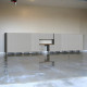 Silver Modular 14-Piece Lockable Garage Cabinets with Workbench