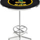 Polly Gas 3-Piece Pub Set, 42 in Table and 2 Swivel Stools with Backs