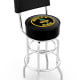 Polly Gas 3-Piece Pub Set, 42 in Table and 2 Swivel Stools with Backs
