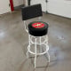 Flying A 30" Swivel Bar Stool with Backrest - Chrome Double Ring