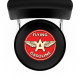 Flying A 25-Inch Swivel Bar Stool with Back, Chrome Double Ring