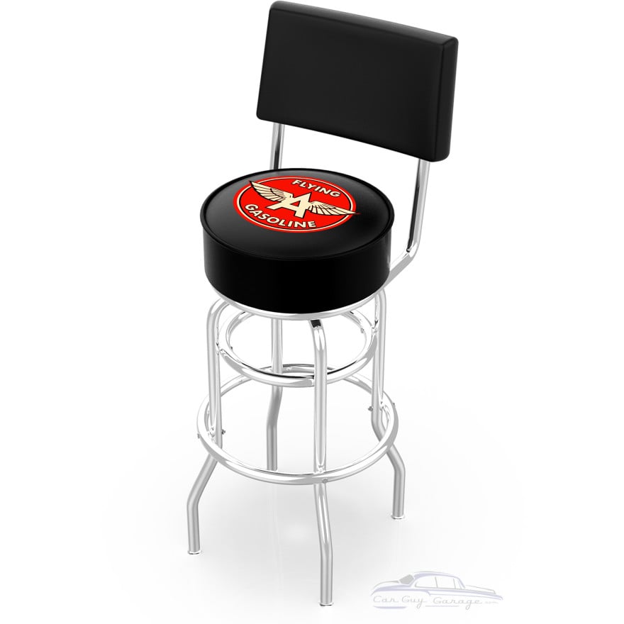 Flying A 3-Piece Pub Set, 42 in Table and 2 Swivel Stools with Backs