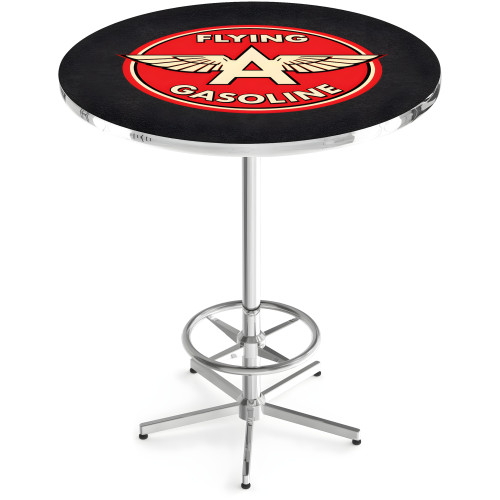 Flying A 3-Piece Pub Set, 42 in Table and 2 Swivel Stools with Backs