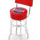 Zephyr 3-Piece Pub Set, 42 in Table and 2 Swivel Stools with Backs