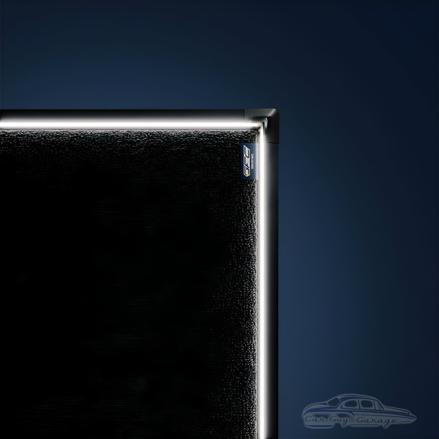 LED Edge-Lit Showroom Car Display Mat &ndash; 8'5" x 16'5" &ndash; Black Carpet