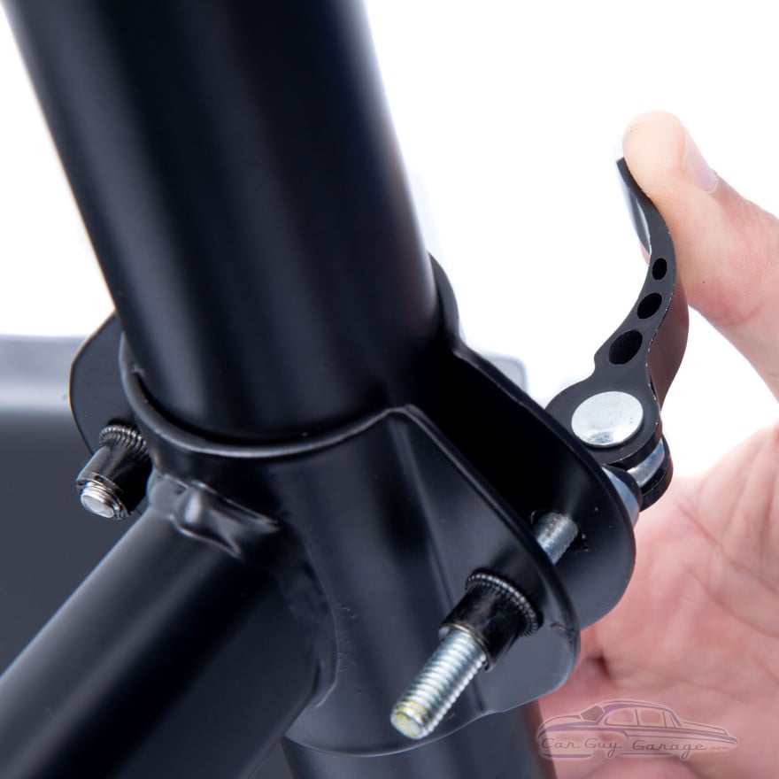 Gravity 2-Bike Vertical Freestanding Rack, Garage/Home, Shelf & Hooks