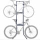 Gravity 2-Bike Vertical Freestanding Rack, Garage/Home, Shelf & Hooks