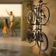 Gravity 2-Bike Vertical Freestanding Rack, Garage/Home, Shelf & Hooks