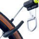 Vertical Bike Wall Mount, Lock Ring, 100 lb, 4.5 in