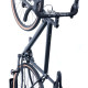 Vertical Bike Wall Mount, Lock Ring, 100 lb, 4.5 in