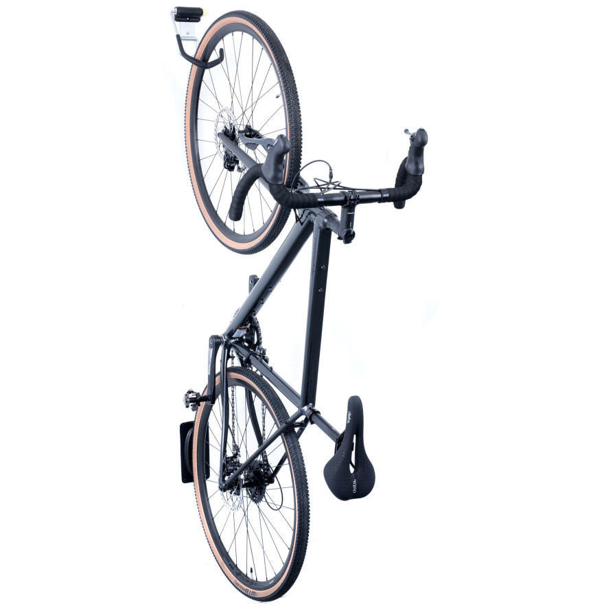 Vertical Bike Wall Mount, Lock Ring, 100 lb, 4.5 in