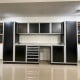 12 ft Aluminum Garage Cabinet Set with Stainless Top, 24 in Deep