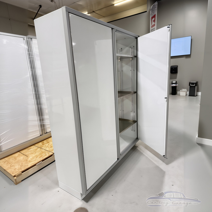Aluminum Garage Storage Closet, 7 feet tall by 5 feet wide by 2 feet deep