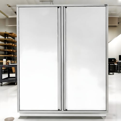 Aluminum Garage Storage Closet, 7 feet tall by 5 feet wide by 2 feet deep
