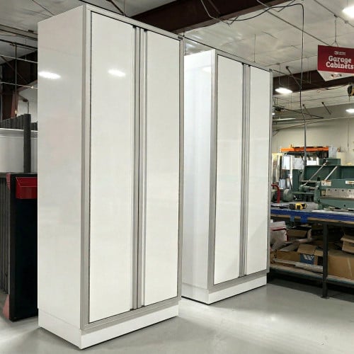 Set of 2 Aluminum Closets, 7 feet tall by 3 feet wide by 2 feet deep