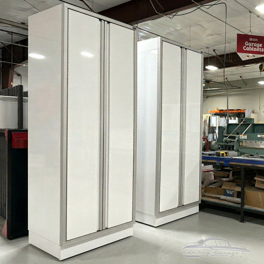 Set of 2 Aluminum Closets, 7 feet tall by 3 feet wide by 2 feet deep