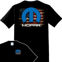 Mopar American Flag Logo Men's T-Shirt 