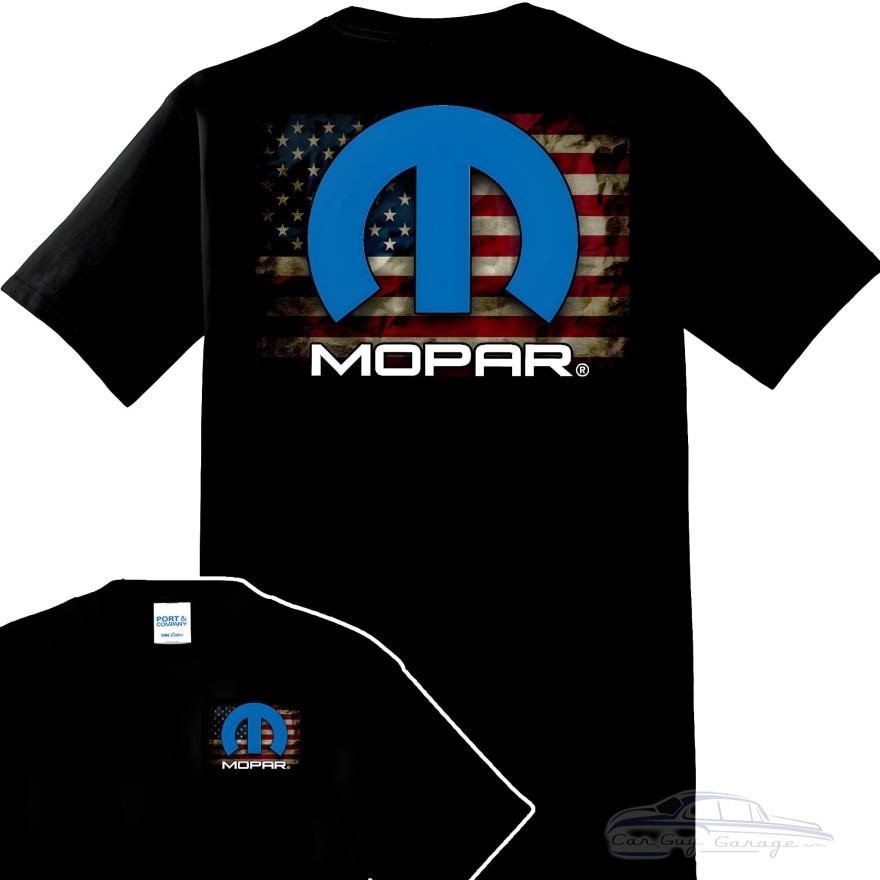 Mopar American Flag Logo Men's T-Shirt 