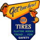 Gulf Tire - Get 'em here! Metal Sign - 29" x 29"