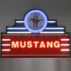 Ford Mustang Art Deco Marquee LED Sign - 39" x 28"