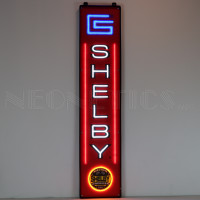 Shelby Vertical LED Garage Sign - 10" x 47"