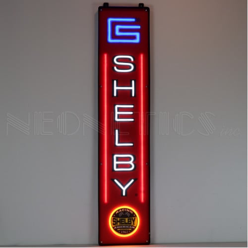 Shelby Vertical LED Garage Sign - 10" x 47"