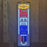 Chevrolet Camaro Vertical LED Garage Sign - 13" x 47"