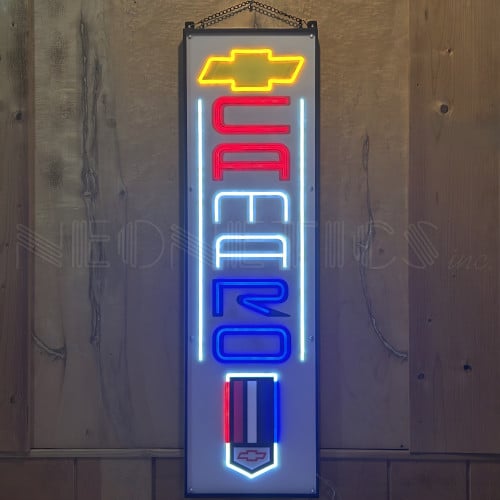 Chevrolet Camaro Vertical LED Garage Sign - 13" x 47"