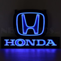 Honda Blue H Logo LED Sign - 23" x 16"