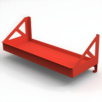 Aluminum Helmet Wall Mount Shelf Rack with Gear Hooks