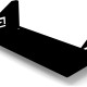 Aluminum Helmet Wall Mount Shelf Rack with Gear Hooks
