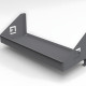Aluminum Helmet Wall Mount Shelf Rack with Gear Hooks
