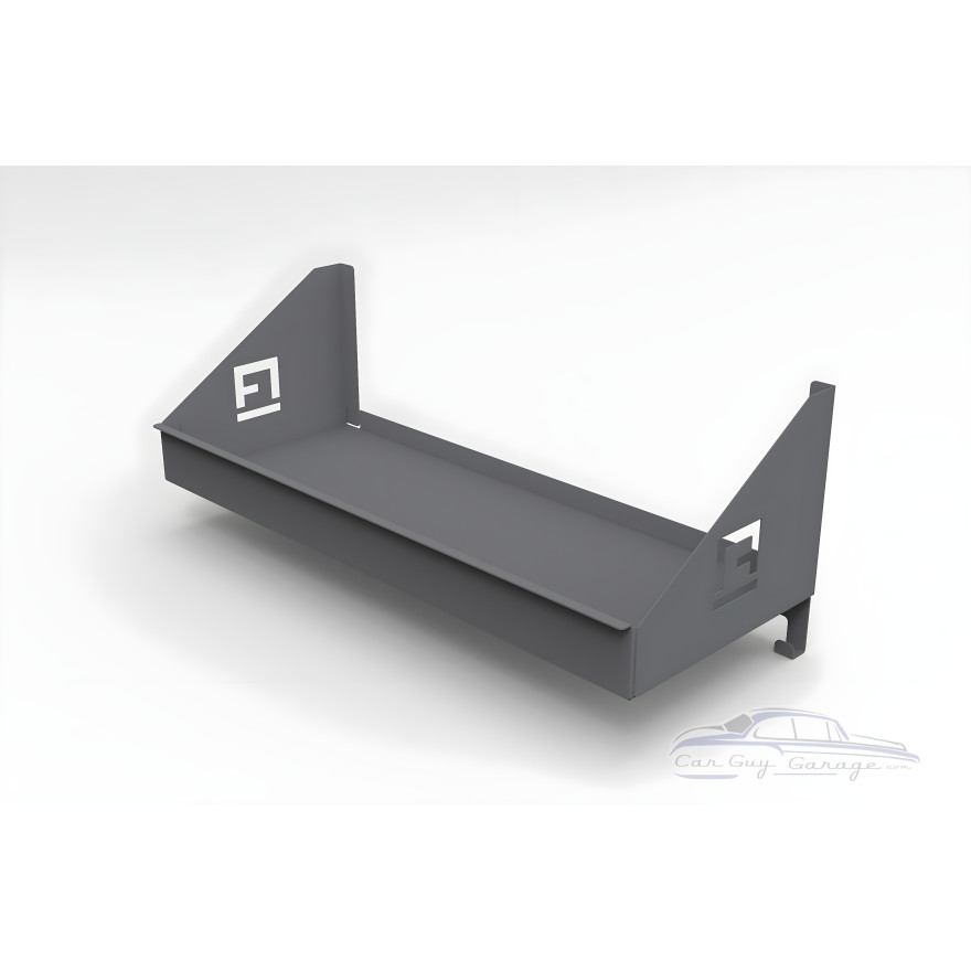 Aluminum Helmet Wall Mount Shelf Rack with Gear Hooks