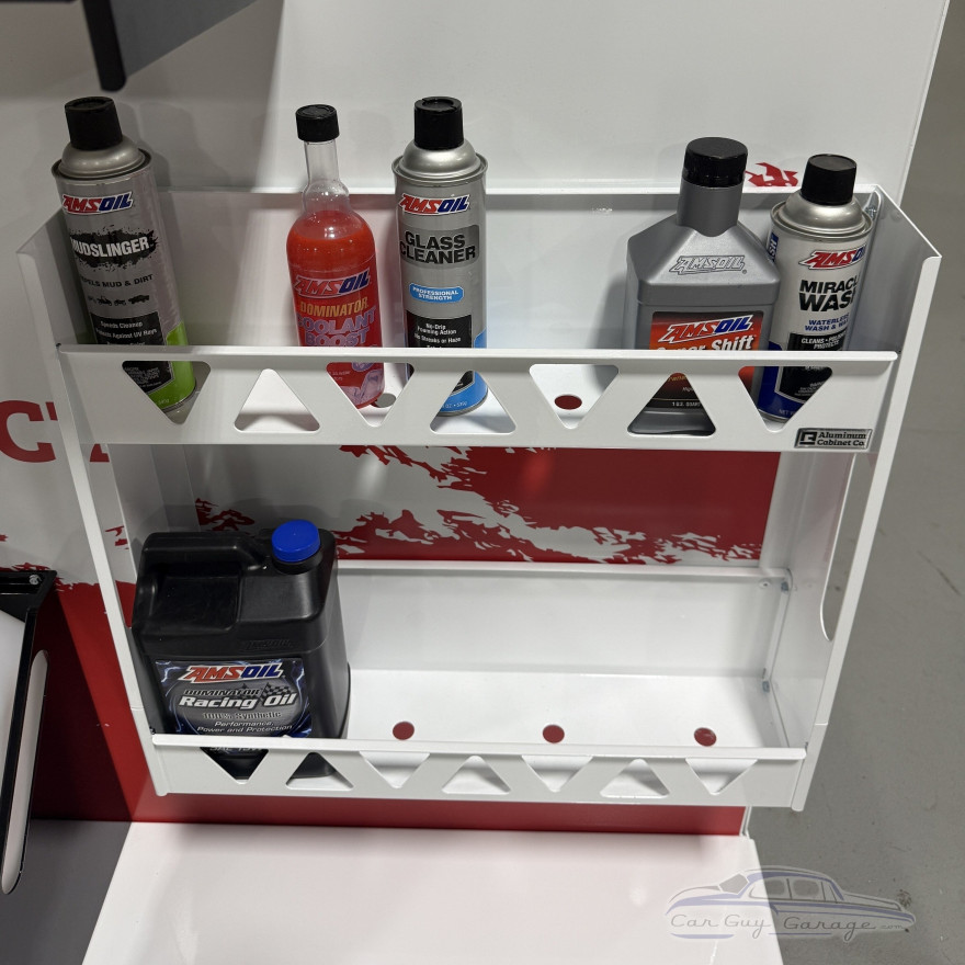 Aluminum Wall-Mount Oil Jug, Spray Bottle and Aerosol Rack