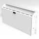 49.5" Aluminum Wall-Mounted Folding Workbench with Shelves