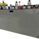 49.5" Aluminum Wall-Mounted Folding Workbench with Shelves