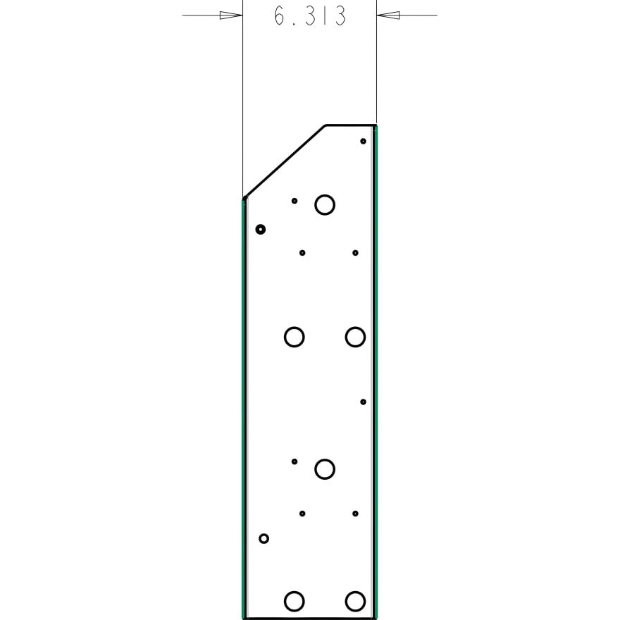 Wall Mounted Folding Workbench with Shelves - 49.5 Inch