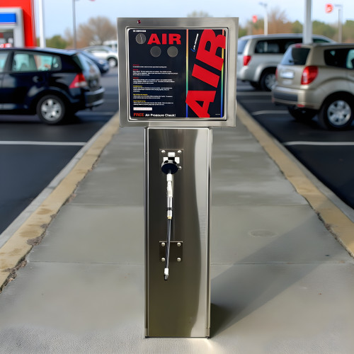 Gas Station Tire Inflator Air Machine with Hose Reel Base