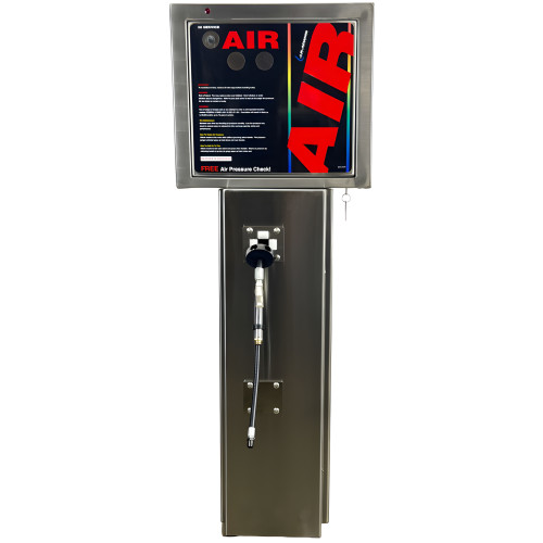 Gas Station Tire Inflator Air Machine with Hose Reel Base