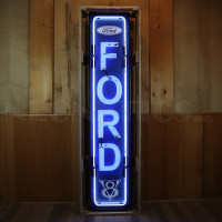 Ford Vertical Neon Sign for Garage - 14" x 72"