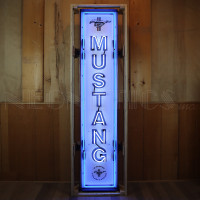 Ford Mustang Vertical Neon Sign for Garage - 14" x 72"