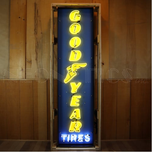 Goodyear Tires Neon Sign for Garage - 19" x 72"