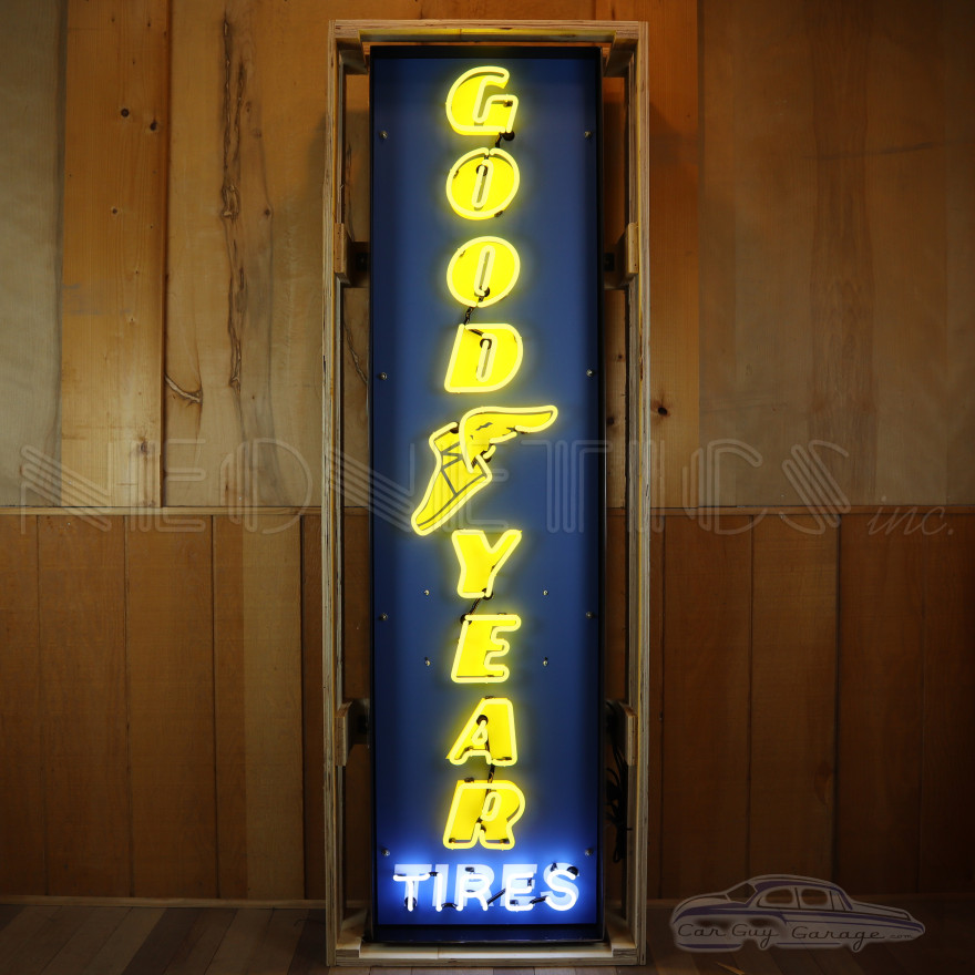 Goodyear Tires Neon Sign for Garage - 19" x 72"