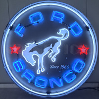 Ford Bronco Neon Sign - 36" round
