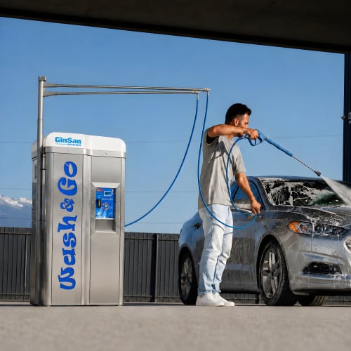 Commercial Car Wash System, Self-Contained Wash Station