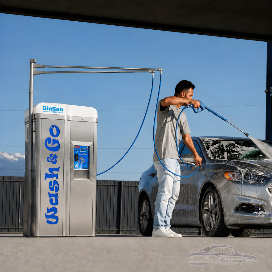 Commercial Car Wash System, Self-Contained Wash Station