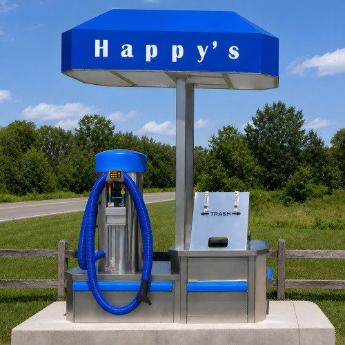 Commercial Car Wash Vacuum Detail Station - One Vacuum