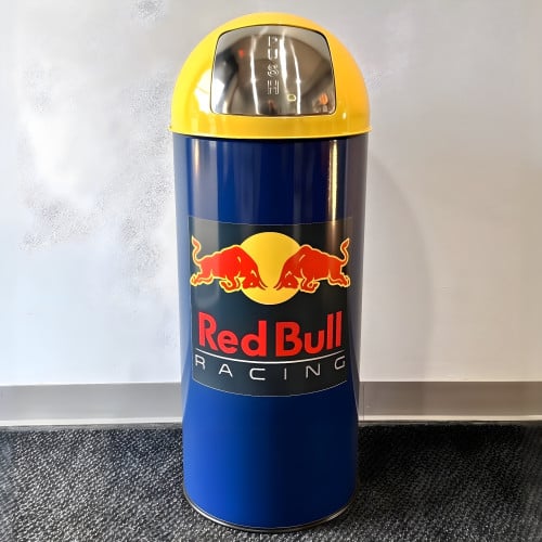 Red Bull Racing Swing Door Garage Trash Can - 18.5 Gallon