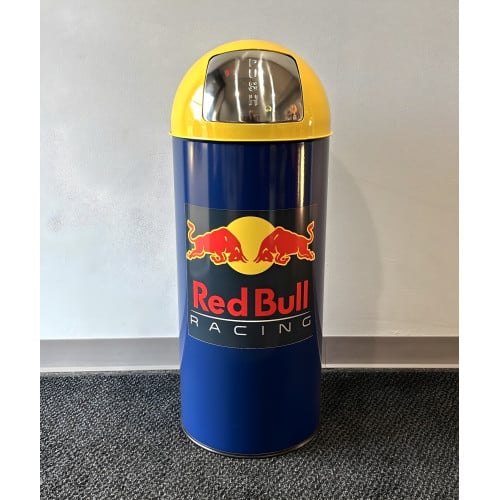 Red Bull Racing Swing Door Garage Trash Can - 18.5 Gallon